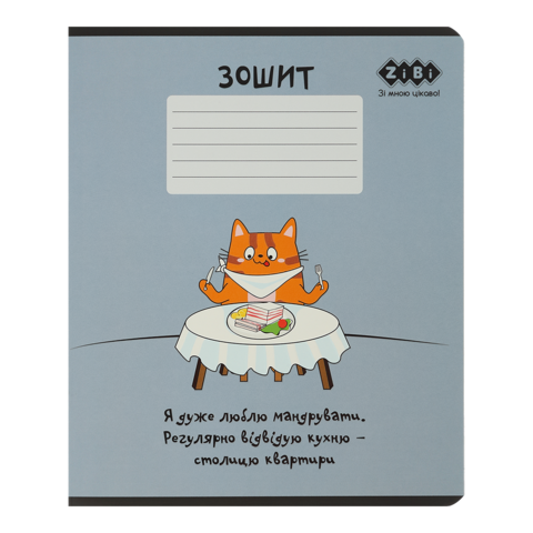 Зошит учнівський шкільний CUTE CAT, 36арк., клітинка